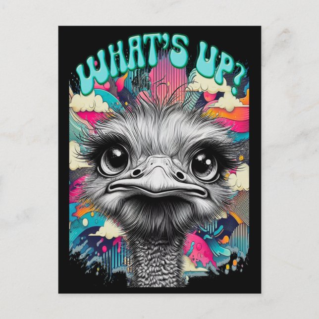 Was ist los? postkarte (Vorderseite)