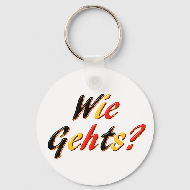 Was ist los? schlüsselanhänger (Vorderseite)