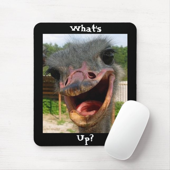 Was ist los Strauß? Mousepad (Mit Mouse)