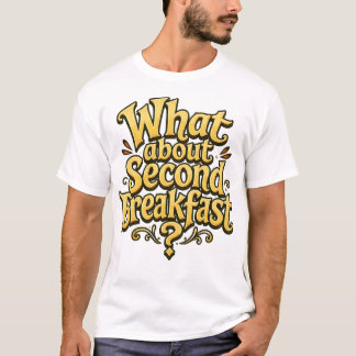 Was ist mit dem zweiten Frühstück Retro Humor T-Shirt