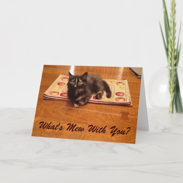 Was ist mit dir? Grußkarte Karte (Vorderseite)