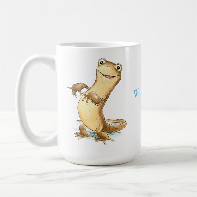 "Was ist Newt?" Salamander-Tasse Kaffeetasse (Links)