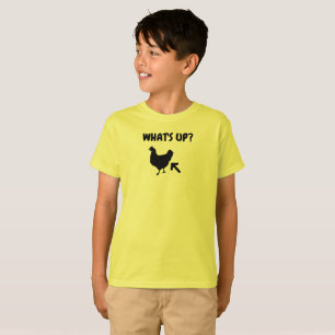 Was ist oben? Huhn-Kolben T-Shirt