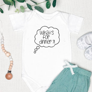 Was ist oder essen? Fun Zitat Baby Jersey Bodysuit Strampler