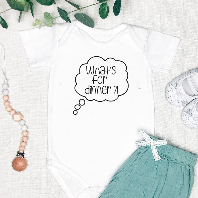 Was ist oder essen? Fun Zitat Baby Jersey Bodysuit Strampler (Von Creator hochgeladen)