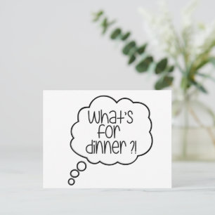 Was ist oder essen? Fun Zitat Postkarte