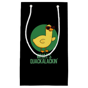 Was ist Quackalackin Funny Duck Pun Dark BG? Kleine Geschenktüte