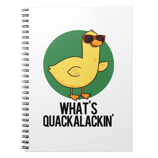 Was ist Quackalackin Funny Duck Pun? Notizblock (Vorderseite)