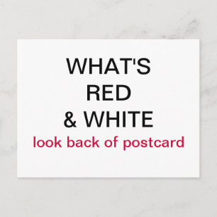 Was ist Red & White Canada Flag Postcard? Postkarte