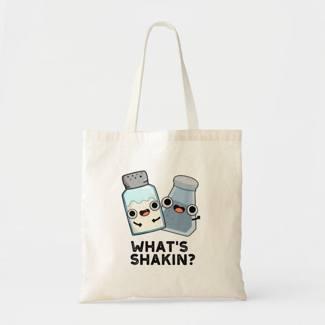 Was ist Shakin Funny Salt and Pepper Shaker Pun? Tragetasche (Vorne)
