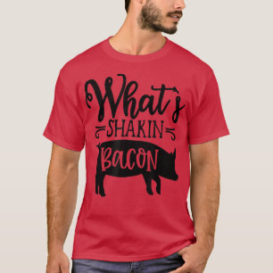 Was ist Shakin's Bacon Pig and Bacon Breakfast Din T-Shirt