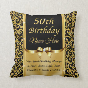 Was ist Traditionelles Geschenk für den 50. Geburt Kissen