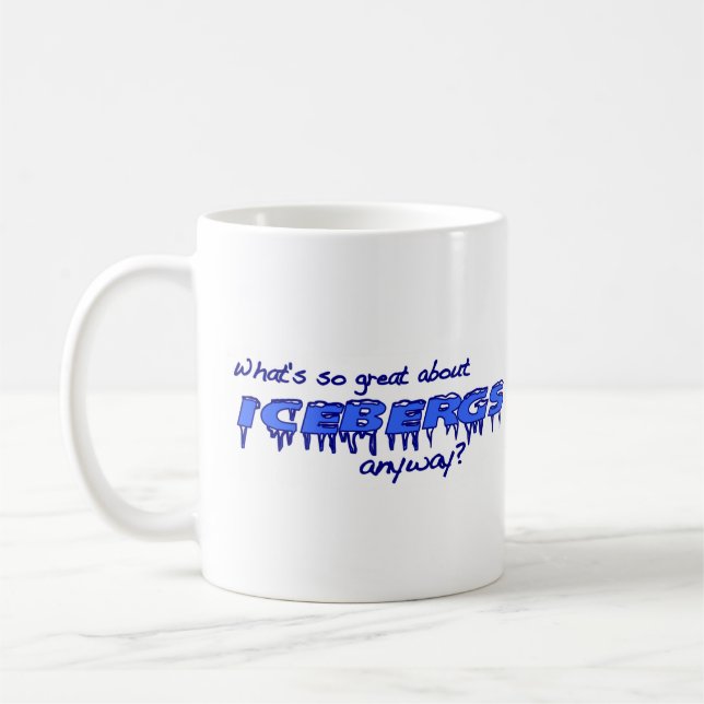 Was ist über Eisberge so groß? Kaffeetasse (Links)