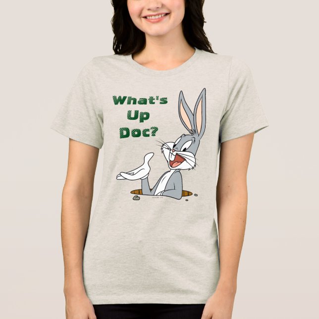 WAS IST UP DOC?™ BUGS BUNNY™ Rabbit Hole Tri-Blend Shirt (Vorderseite)