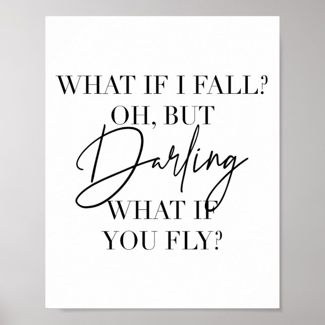 Was ist, wenn ich stürze? Oh, aber Darling, was is Poster (Vorne)