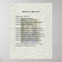 Was ist Wicca Poster?