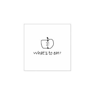 WAS IST ZU ESSEN? GUMMISTEMPEL