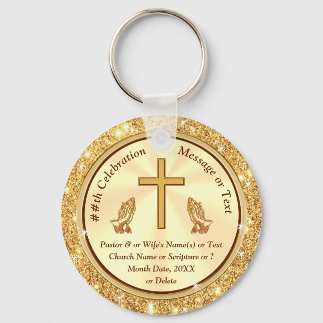 Was kann ich für eine Kirche als Geschenk kaufen?  Schlüsselanhänger (Vorderseite)
