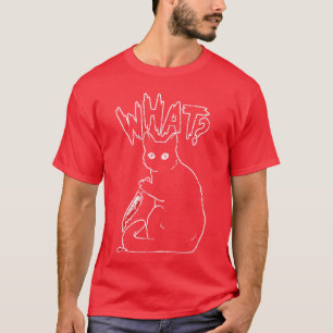 Was Katze Messer Horror Gefährlich Schrecklich Män T-Shirt