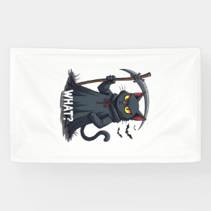 Was Katze schwarze Katze Halloween Gruselige Katze Banner