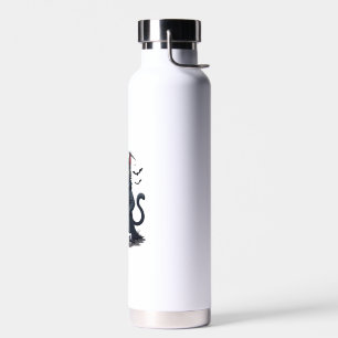 Was Katze schwarze Katze Halloween Gruselige Katze Trinkflasche