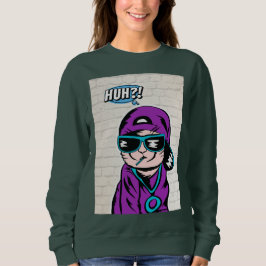 Was? Katzen befragen Sweatshirt