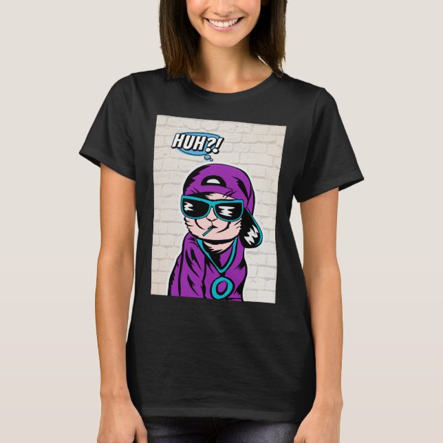 Was? Katzen befragen T-Shirt (Vorderseite)