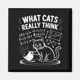 Was Katzen lustig finden Katzen Meme Physik Humor Magnet
