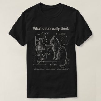 Was Katzen wirklich für lustige Physik halten T-Shirt