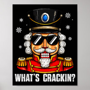 Was knackt Lustiger Nussknacker Pjs Weihnachten Xm Poster