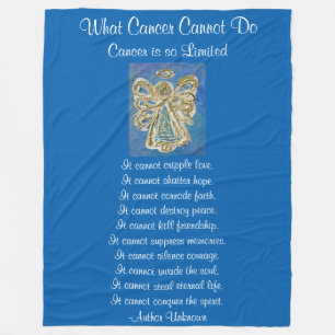 Was Krebs nicht tun Blue Angel Chemo Blanket Fleecedecke