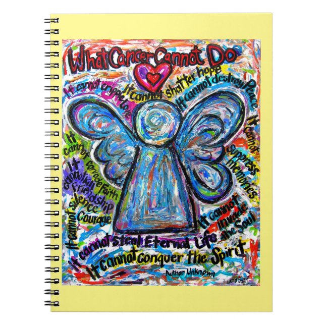 Was Krebs nicht tun kann Angel Art Journal-Noteboo Notizblock (Vorderseite)