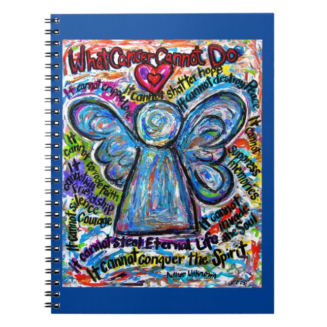 Was Krebs nicht tun kann Angel Art Journal-Noteboo Notizblock (Vorderseite)