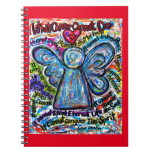 Was Krebs nicht tun kann Angel Art Notebook Journa Notizblock