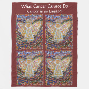Was Krebs nicht tun kann Angel Chemo Fleece Blanke