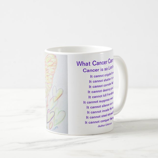 Was Krebs nicht tun kann Angel Coffee Tasse Cup? (VorderseiteRechts)