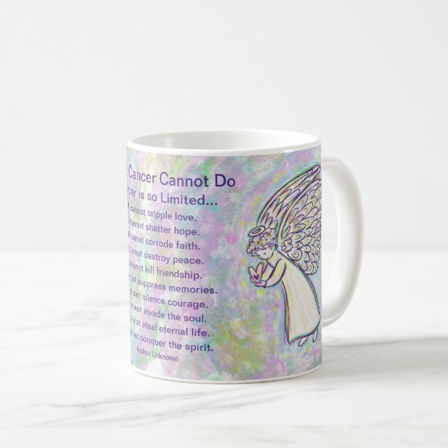 Was Krebs nicht tun kann Angel Coffee Tasse Cup? (VorderseiteRechts)