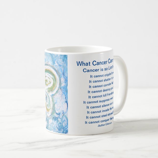 Was Krebs nicht tun kann Angel Coffee Tasse Cup? (VorderseiteRechts)