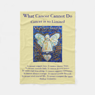 Was Krebs nicht tun kann Chemo Custom Blanket Fleecedecke
