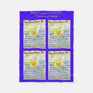 Was Krebs nicht tun kann Chemo Custom Blanket Fleecedecke