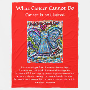 Was Krebs nicht tun kann Chemo Custom Blanket Fleecedecke