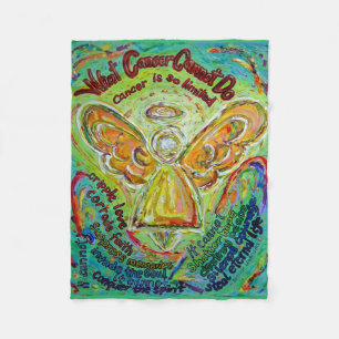 Was Krebs nicht tun kann Chemo Custom Blanket Fleecedecke