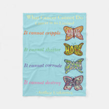 Was Krebs nicht tun kann Chemo Custom Blanket