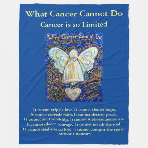 Was Krebs nicht tun kann Chemo Custom Blanket Fleecedecke