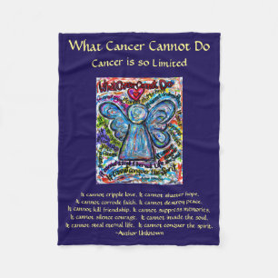 Was Krebs nicht tun kann Chemo Custom Blanket Fleecedecke