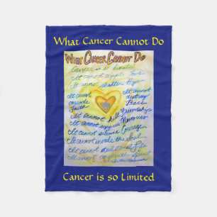 Was Krebs nicht tun kann Chemo Custom Blanket Fleecedecke