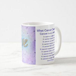 Was Krebs nicht tun kann Gedicht glauben Kaffee-Cu Kaffeetasse