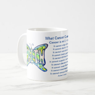 Was Krebs nicht tun kann Glauben Kaffee Tasse Cup?