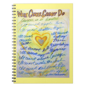 Was Krebs nicht tun kann Heart Art Journal Noteboo Notizblock