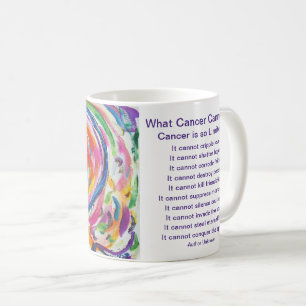 Was Krebs nicht tun kann Herzkaffee-Cup-Tasse Kaffeetasse